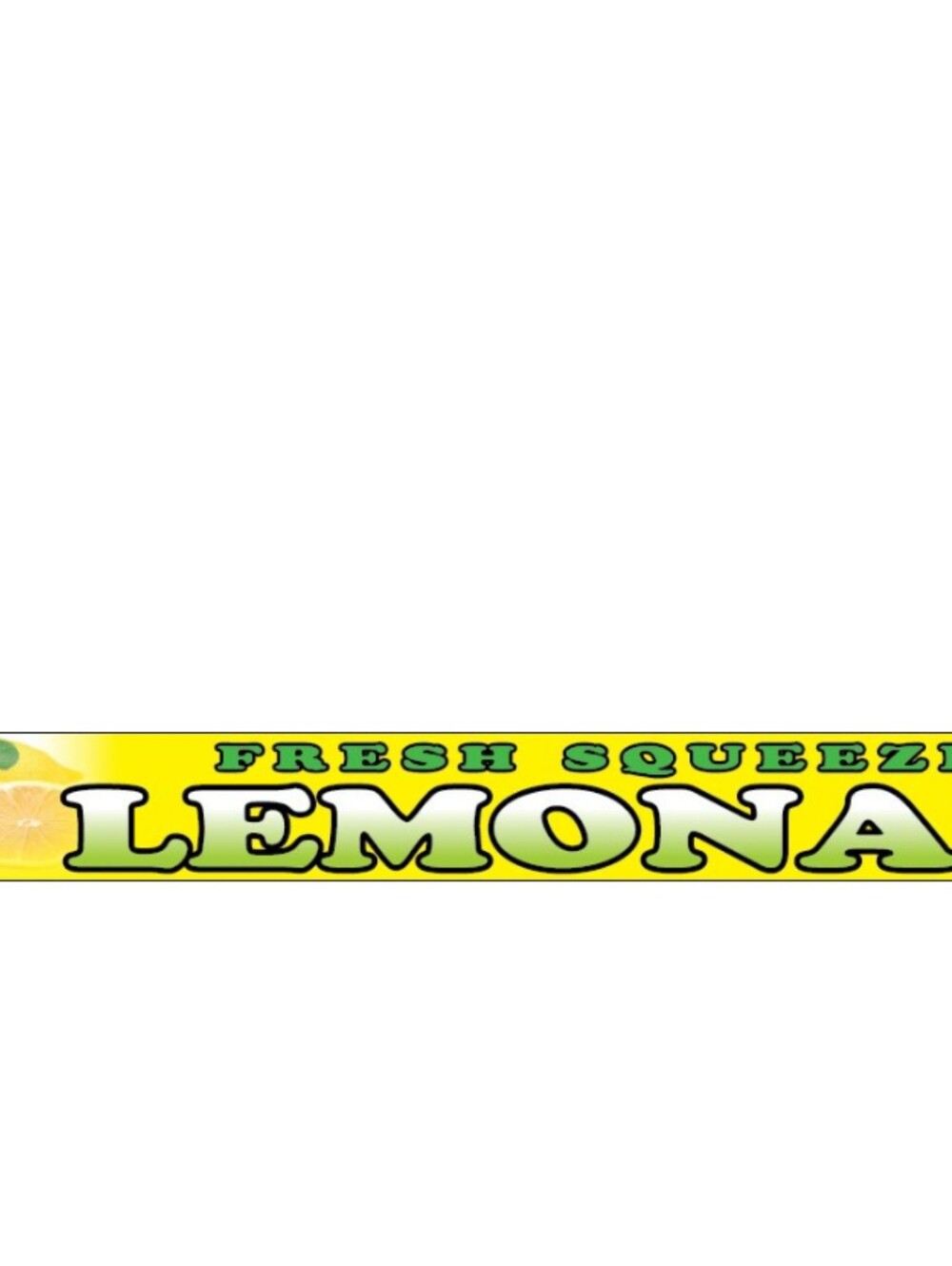 Fresh Squeezed Lemonade Banner - Bright Yellow Graphic